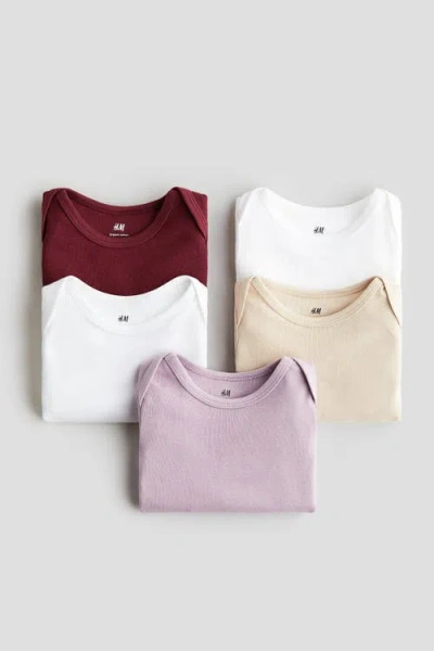 H&m 5-pack Bodysuits In Multi