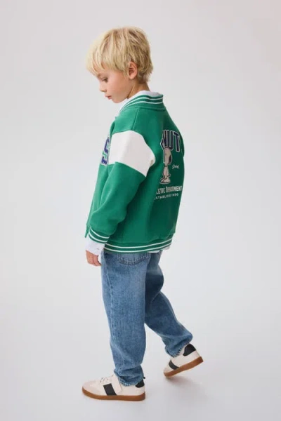 H&m Sweatshirt Baseball Jacket In Multi