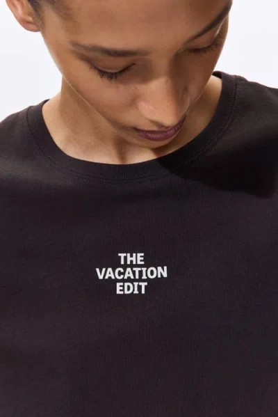 H&m Printed T-shirt In Black