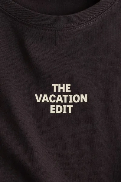 H&m Printed T-shirt In Black