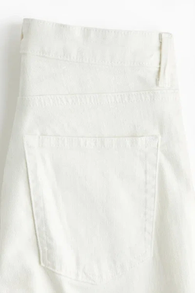 H&m Flared High Jeans In White