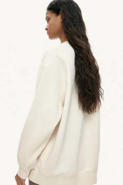 H&m Oversized Sweatshirt In White