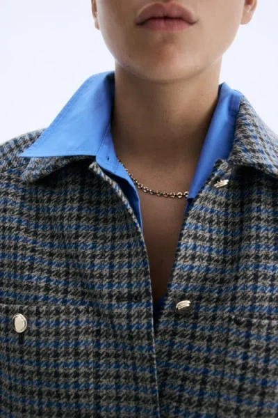 H&m Oversized Jacket In Blue