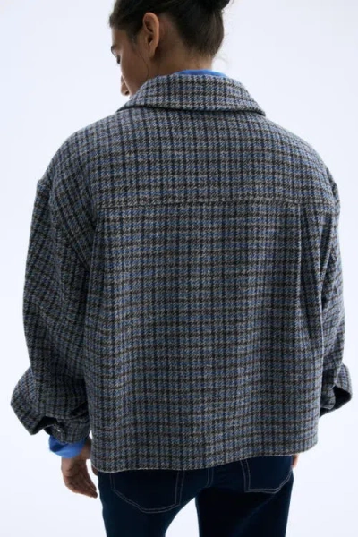 H&m Oversized Jacket In Blue