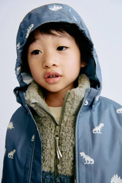 H&m 2.5-layer Rain Jacket In Blue