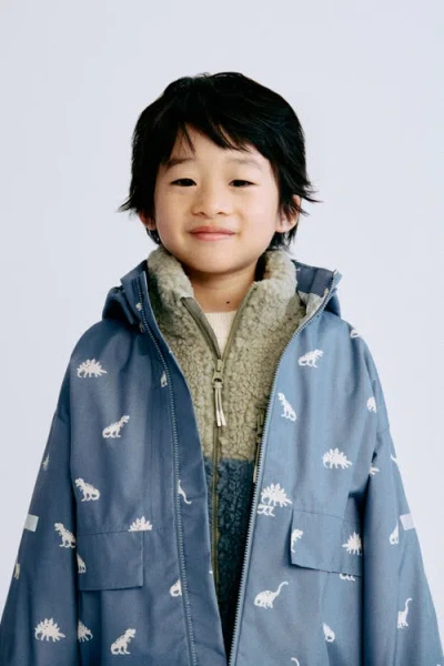 H&m 2.5-layer Rain Jacket In Blue