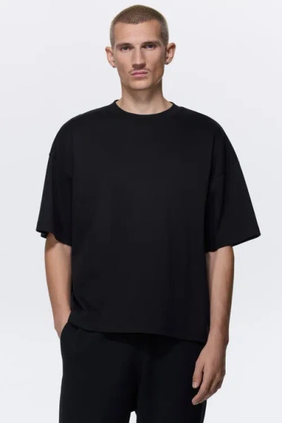 H&m Oversized Fit Interlock T-shirt In Black