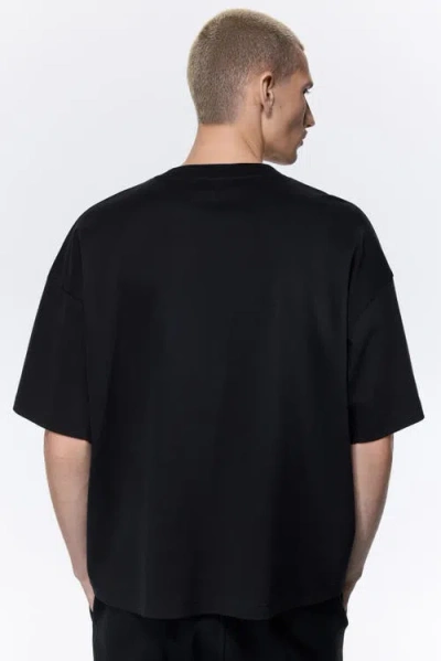 H&m Oversized Fit Interlock T-shirt In Black