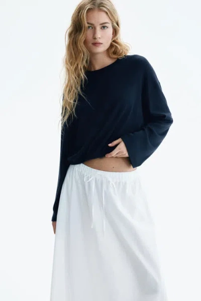 H&m Oversized Top In Blue