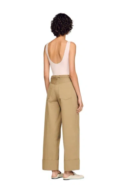 Sandro Suit Trousers In Brown