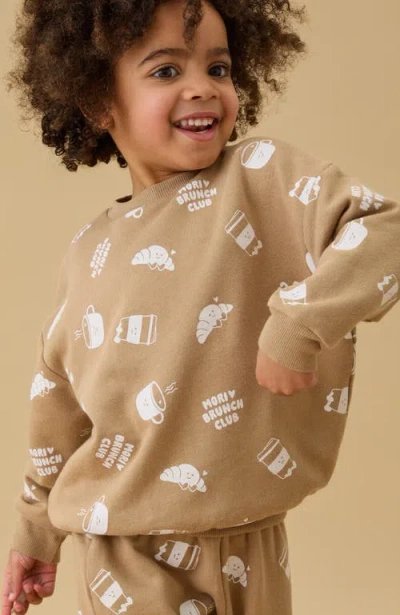 Mori Oversized Sweatshirt In Brown