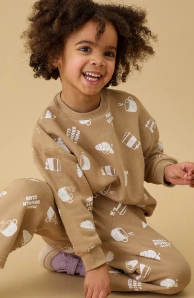 Mori Oversized Sweatshirt In Brown