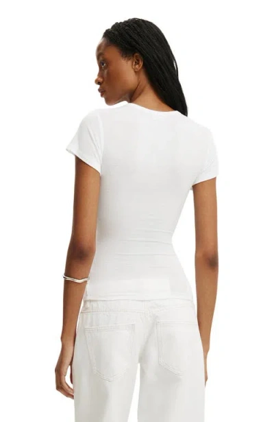 Cotton On Double Layer Short Sleeve In White