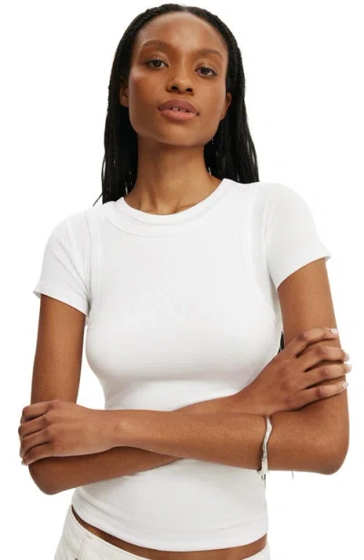 Cotton On Double Layer Short Sleeve In White