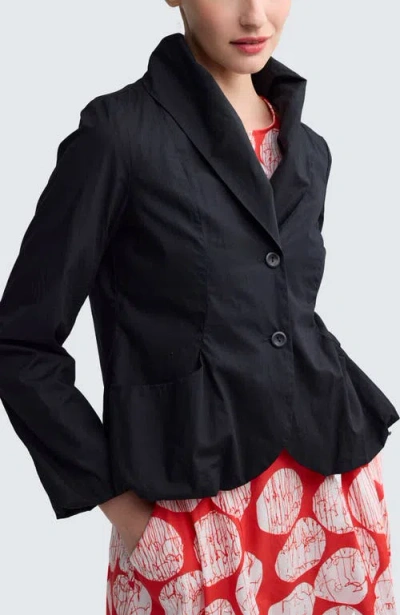 Luukaa Dorelle Solid Balloon Jacket In Black