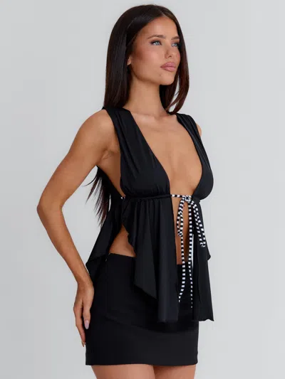 Outcast Sofie Crop Top Black