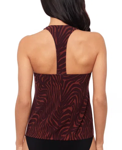 Magicsuit Solid Taylor Underwire Tankini In Brown