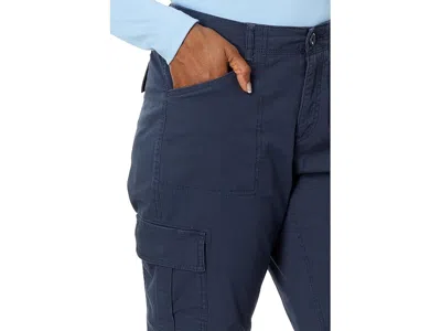 L.l.bean Stretch Canvas Lined Cargo Pants In Blue