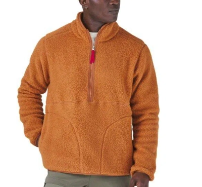 Danner Men's  Wolf Creek Sherpa 1/4 Zip Pullover In Brown