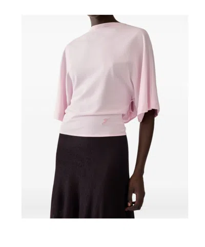 Jacquemus Moisson Oversized Open-back Jersey T-shirt In Pink