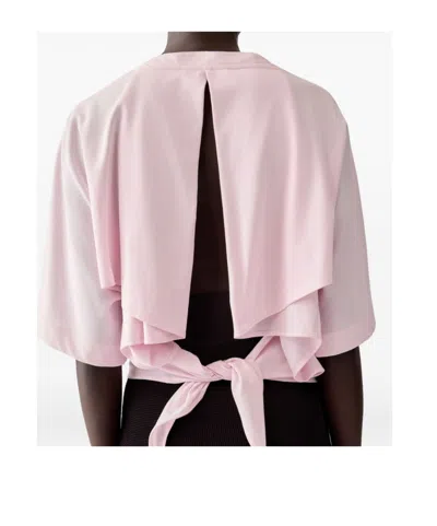Jacquemus Moisson Oversized Open-back Jersey T-shirt In Pink