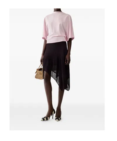 Jacquemus Moisson Oversized Open-back Jersey T-shirt In Pink