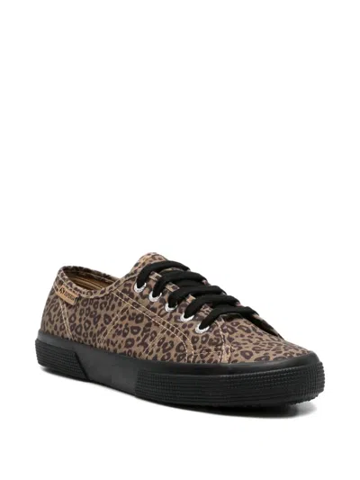 Superga Leopard-pattern Sneakers In Multi