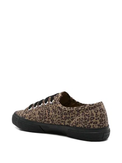 Superga Leopard-pattern Sneakers In Multi