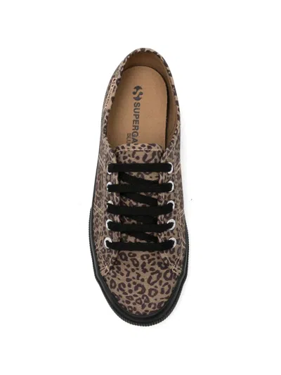 Superga Leopard-pattern Sneakers In Multi