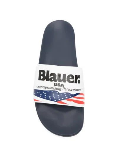 Blauer Logo-print Slides In Multi