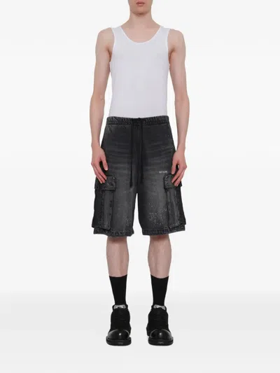 We11 Done Pocket-detail Shorts In Gray