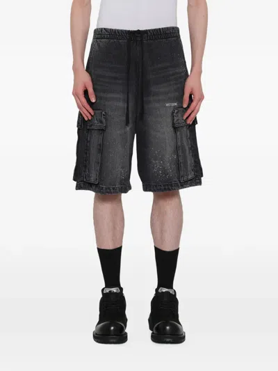 We11 Done Pocket-detail Shorts In Gray