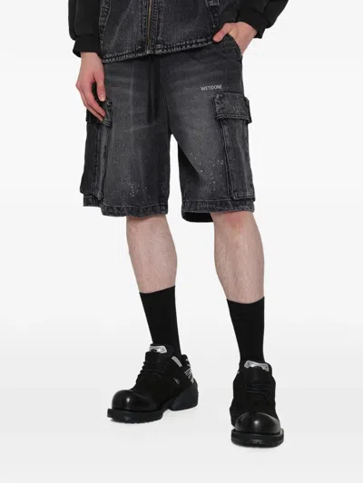 We11 Done Pocket-detail Shorts In Gray
