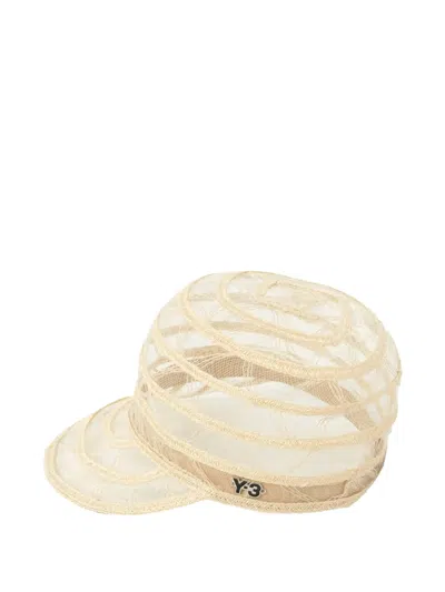 Y-3 Layered Mesh Cap In Neutral