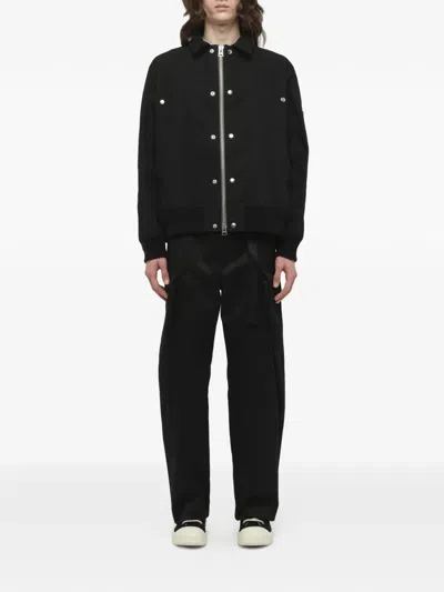 Sacai Ripstop Blouson Jacket In Black
