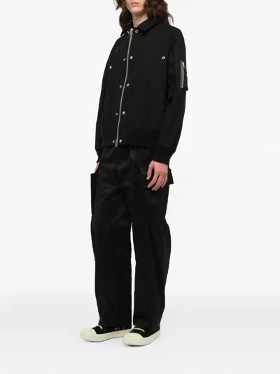 Sacai Ripstop Blouson Jacket In Black