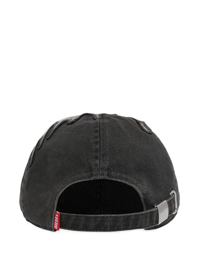 Diesel Distressed C-ker Cap In Brown