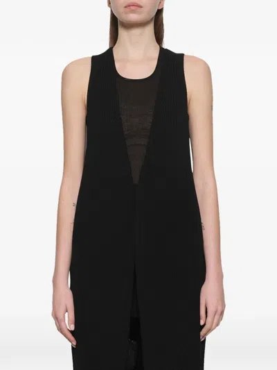 Rick Owens Cyclops Oversized Coat In Black