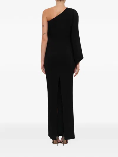 Givenchy One-shoulder Draped Dress In Black