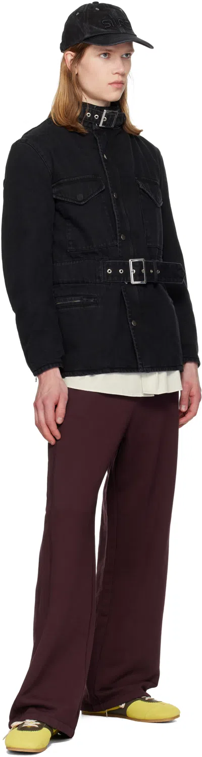 Silas Black Washed Cotton Drill M65 Jacket In Black