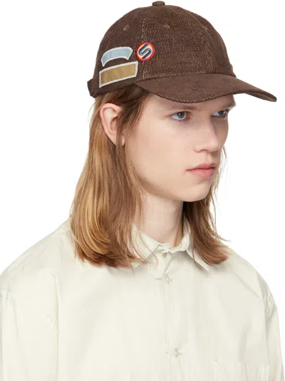 Silas Brown Patch Cap In Purple