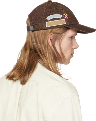 Silas Brown Patch Cap In Purple