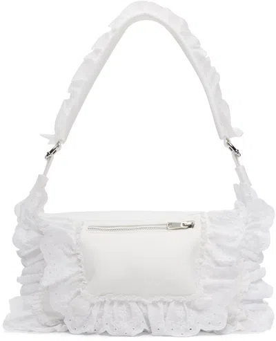 Simone Rocha Pillowcase Ruffled Nylon Shoulder Bag In Purple