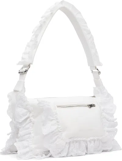 Simone Rocha Pillowcase Ruffled Nylon Shoulder Bag In Purple
