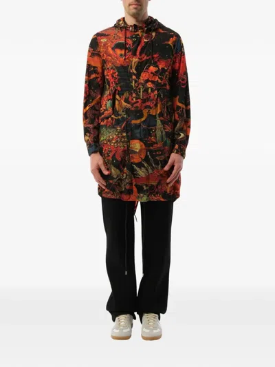 Givenchy Underworld Graphic-print Parka In Multi