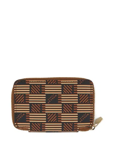 Moreau Monogram-print Zip-around Wallet In Brown