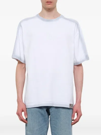 Feng Chen Wang Logo-embroidered T-shirt In White
