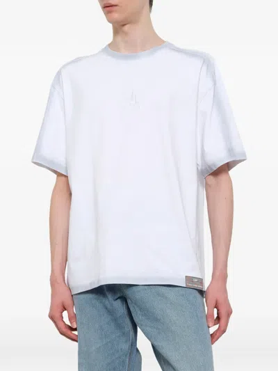 Feng Chen Wang Logo-embroidered T-shirt In White