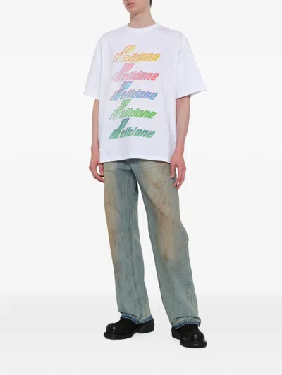 We11 Done Logo-print T-shirt In White