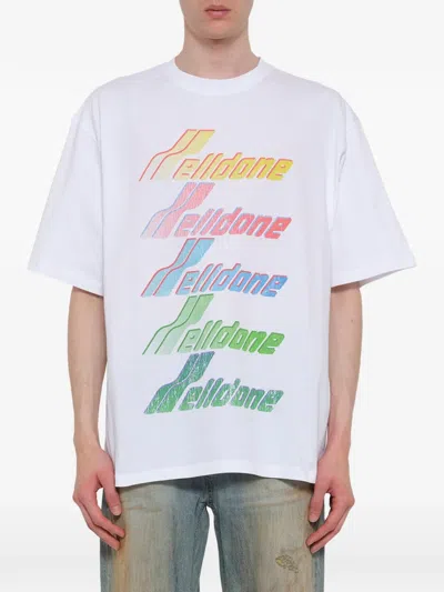 We11 Done Logo-print T-shirt In White